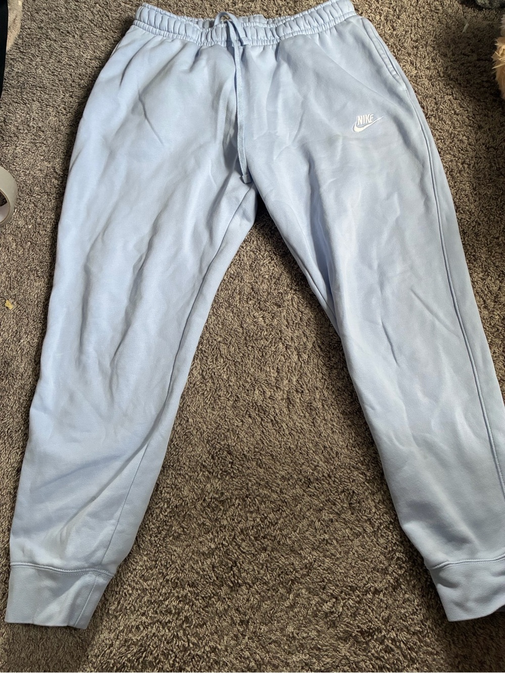 Nike Light Blue Fleece Joggers